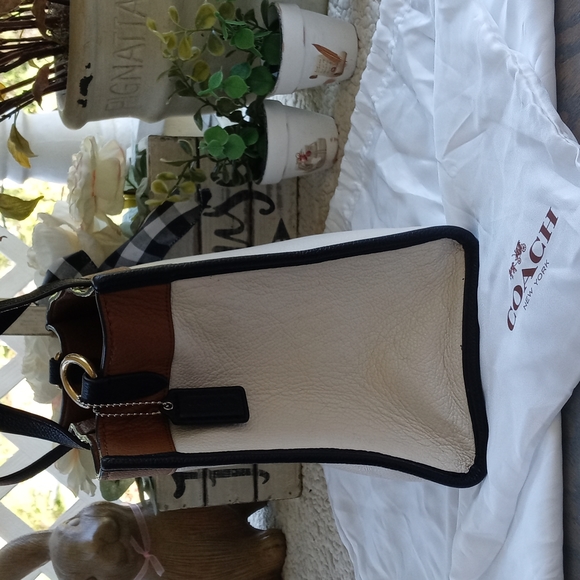 COACH COLOR BLOCK 30 TOTE WITH SATIN DUSTBAG - Picture 4 of 16